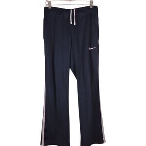 Nike Overtime pants womens M Medium navy blue swoosh logo running gym  598586